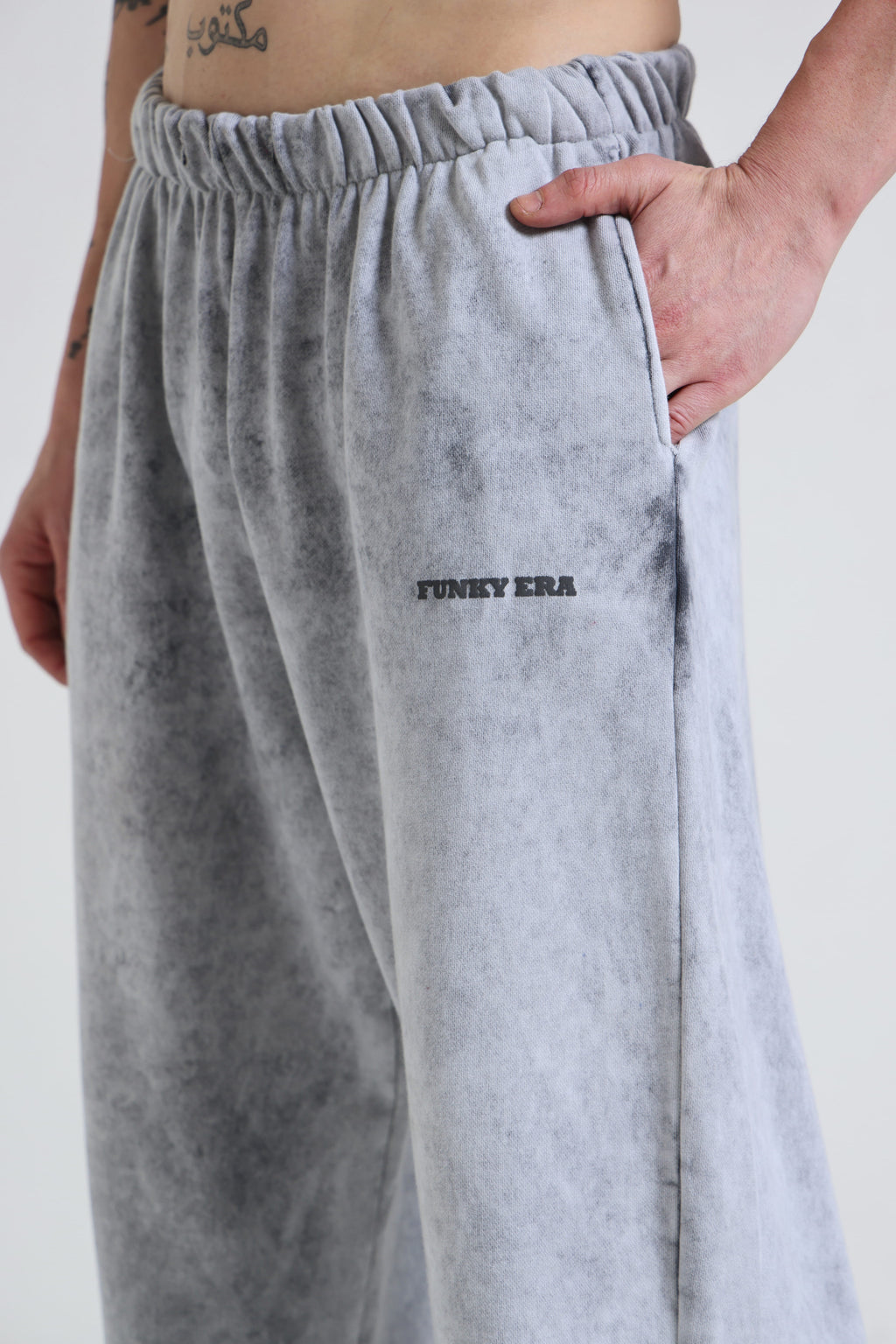 Grey Faded Heavyweight Loose Fit Joggers