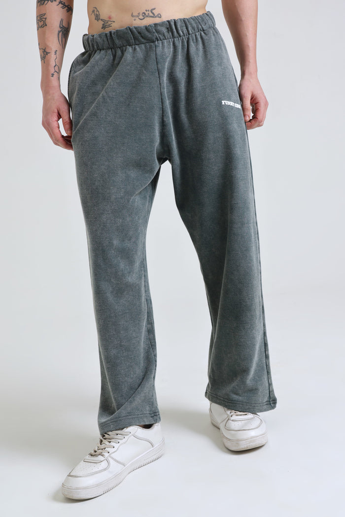 Olive Faded Heavyweight Loose Fit Joggers