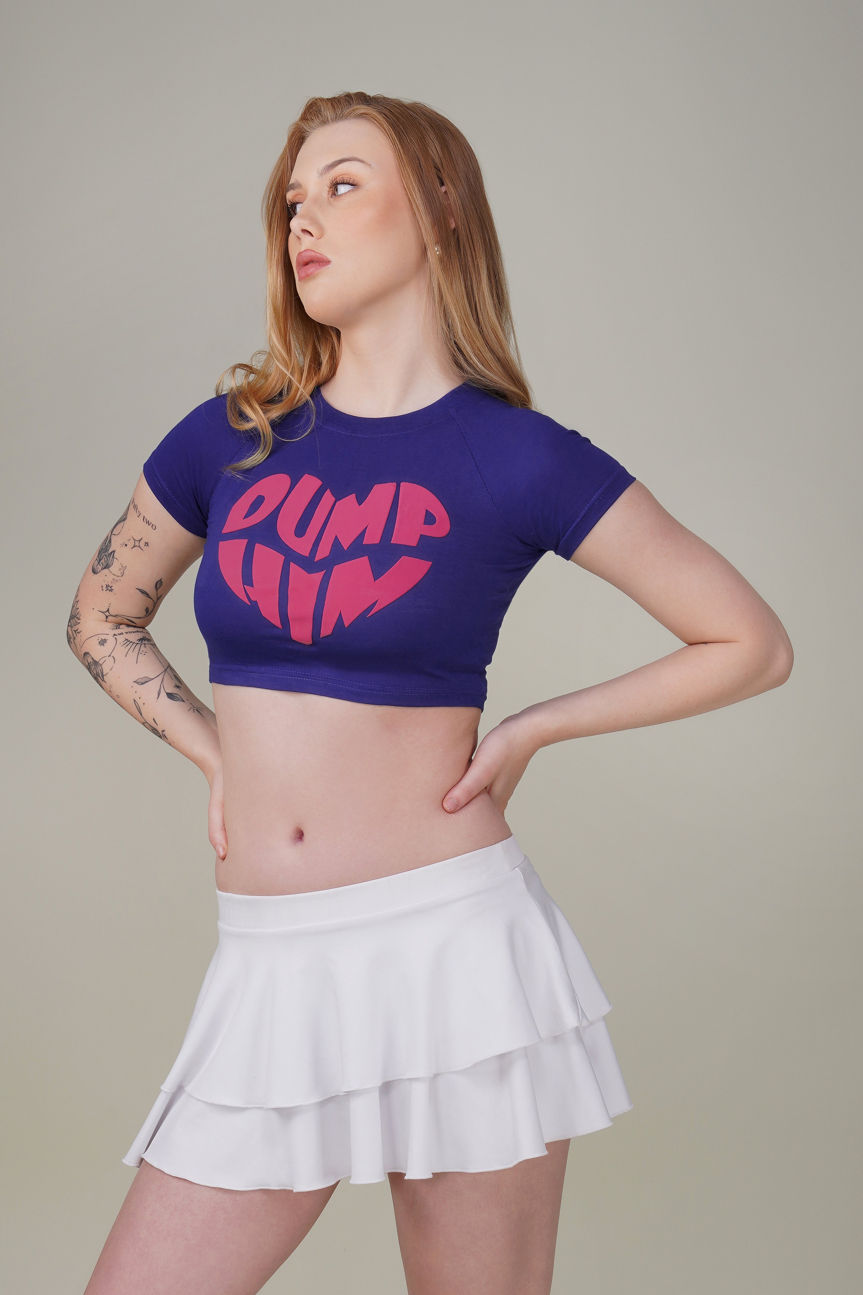 Dump him Raglan Baby Tee