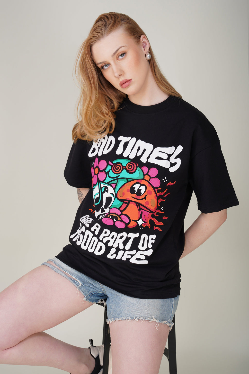 Bad Times are a Part of a Good Life Oversized Tee