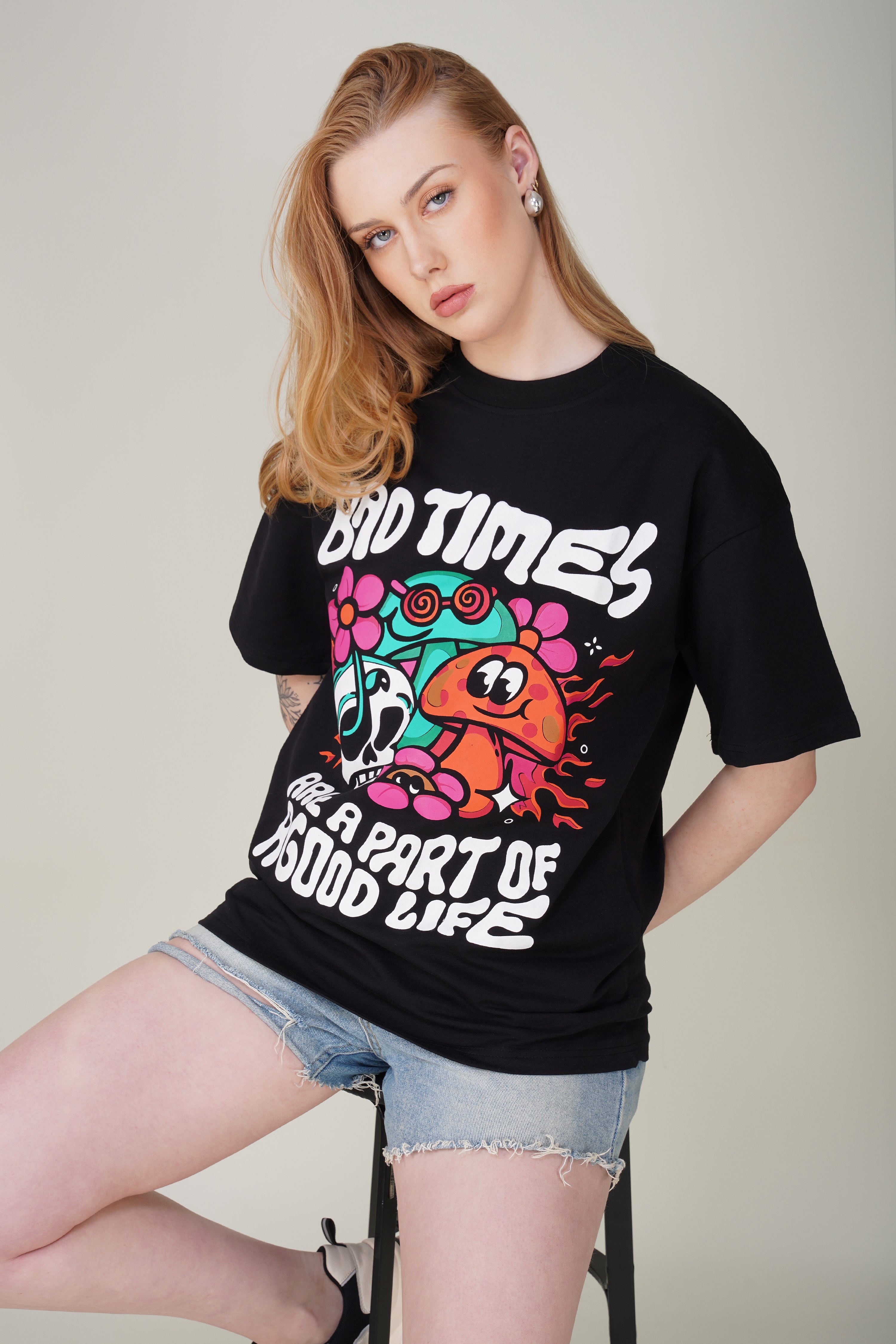 Bad Times are a Part of a Good Life Oversized Tee