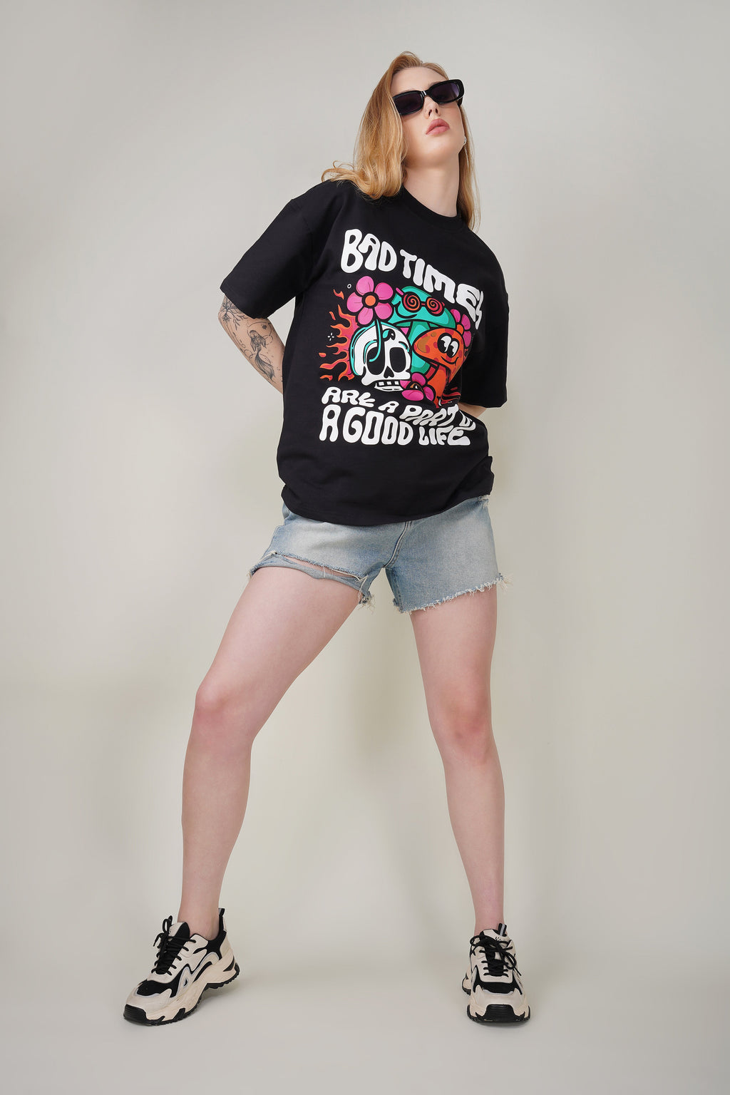 Bad Times are a Part of a Good Life Oversized Tee