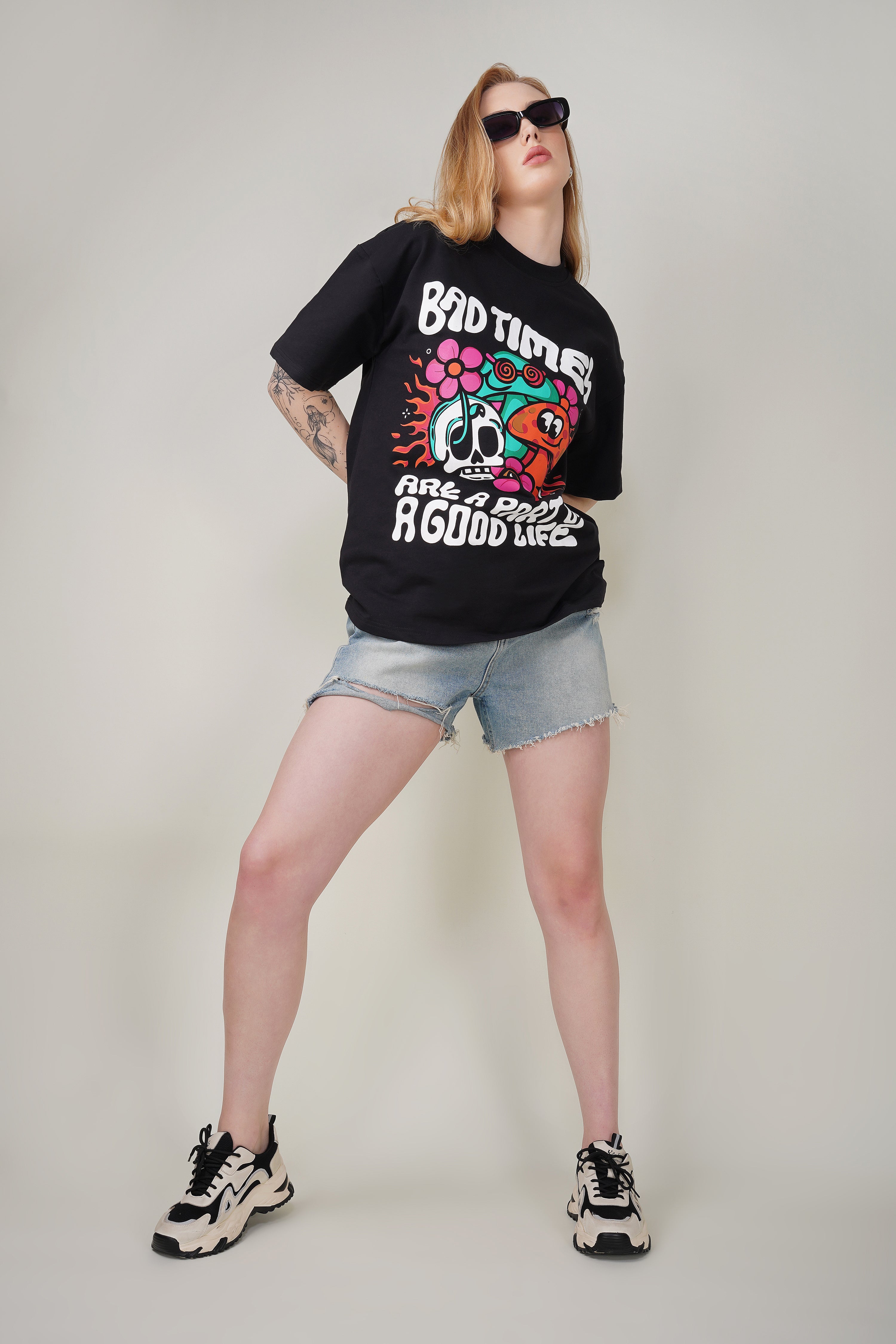 Bad Times are a Part of a Good Life Oversized Tee